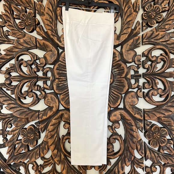 White Capri Pants - Nordstrom Slacks - Halogen White Ankle Length Pants - Size 0 - Picture 3 of 10